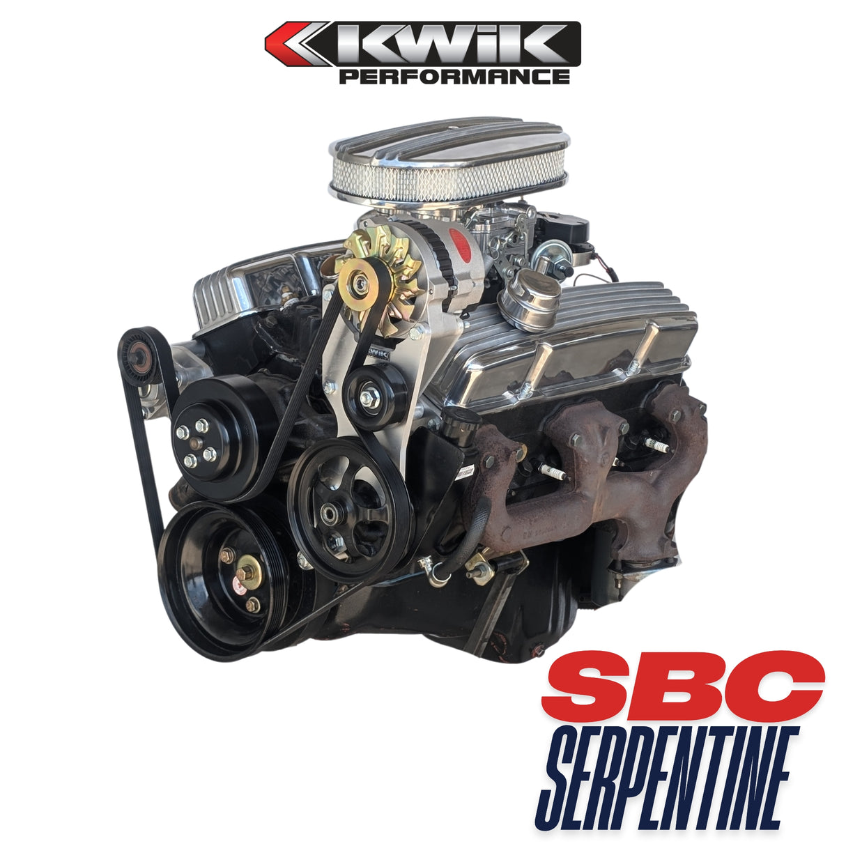 SBC Serpentine Package, Alt/PS P-series pump (No AC) - K10326
