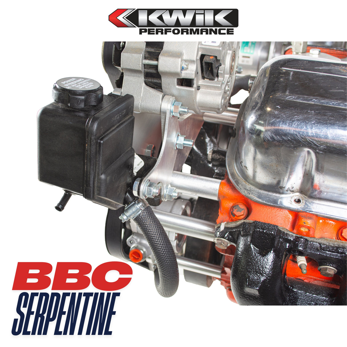BBC Serpentine Package, AC-Alt/PS Type-2 pump (Sanden 508/709) - K10655