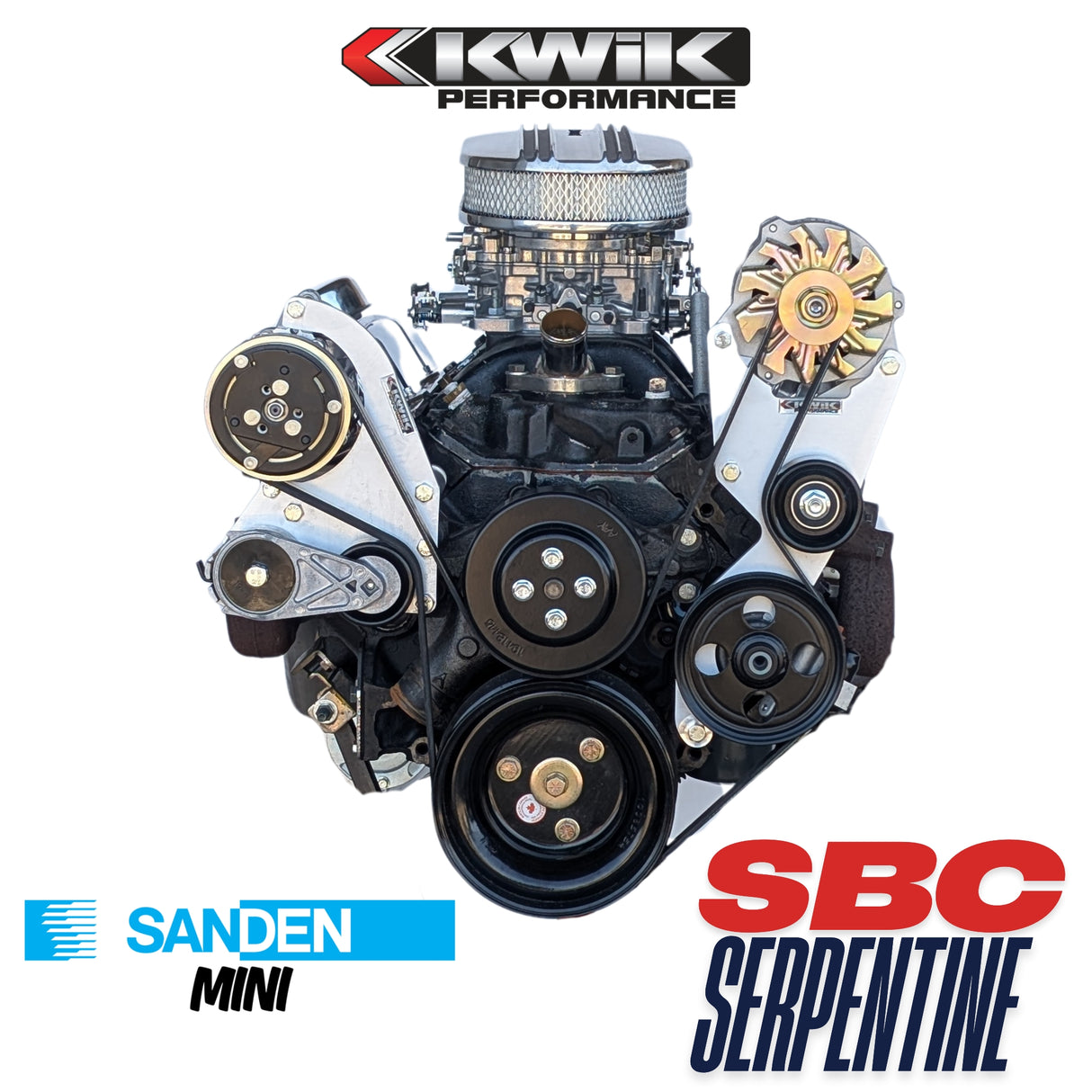 Paquete SBC Serpentine, AC-Alt/PS (Sanden Mini)