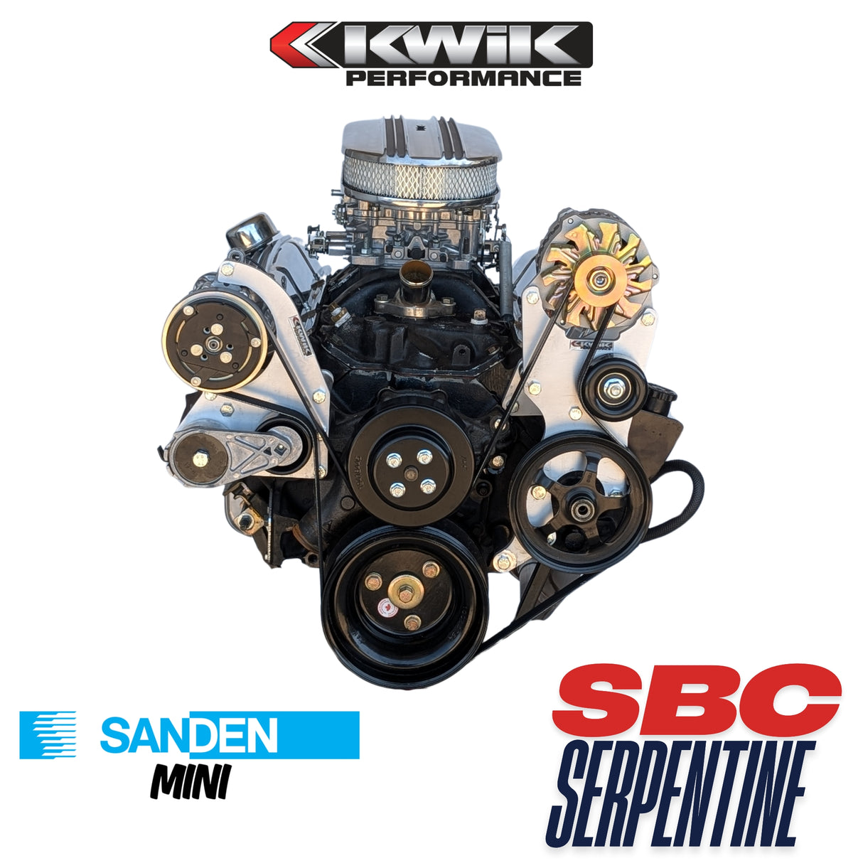 Paquete SBC Serpentine, AC-Alt/PS (Sanden Mini)