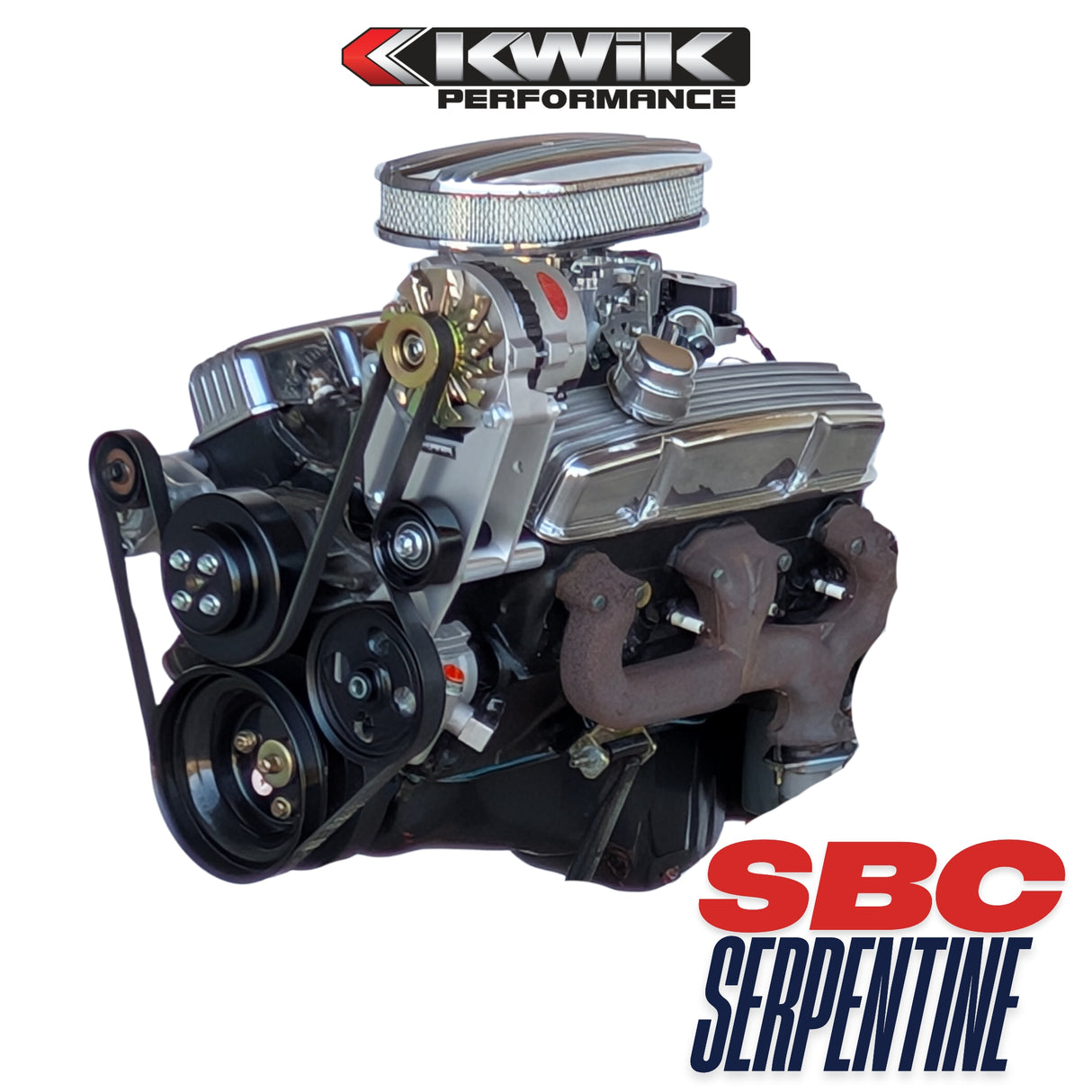 SBC Serpentine Package, Alt/PS Type-2 pump (No AC) - K10325