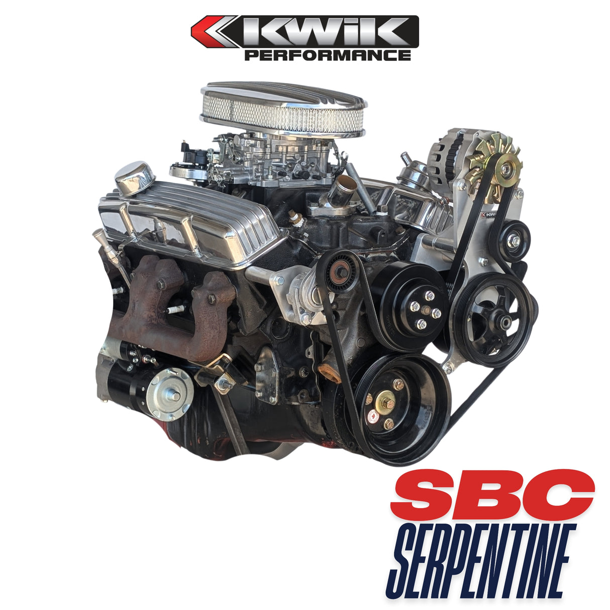 SBC Serpentine Package, Alt/PS P-series pump (No AC) - K10326