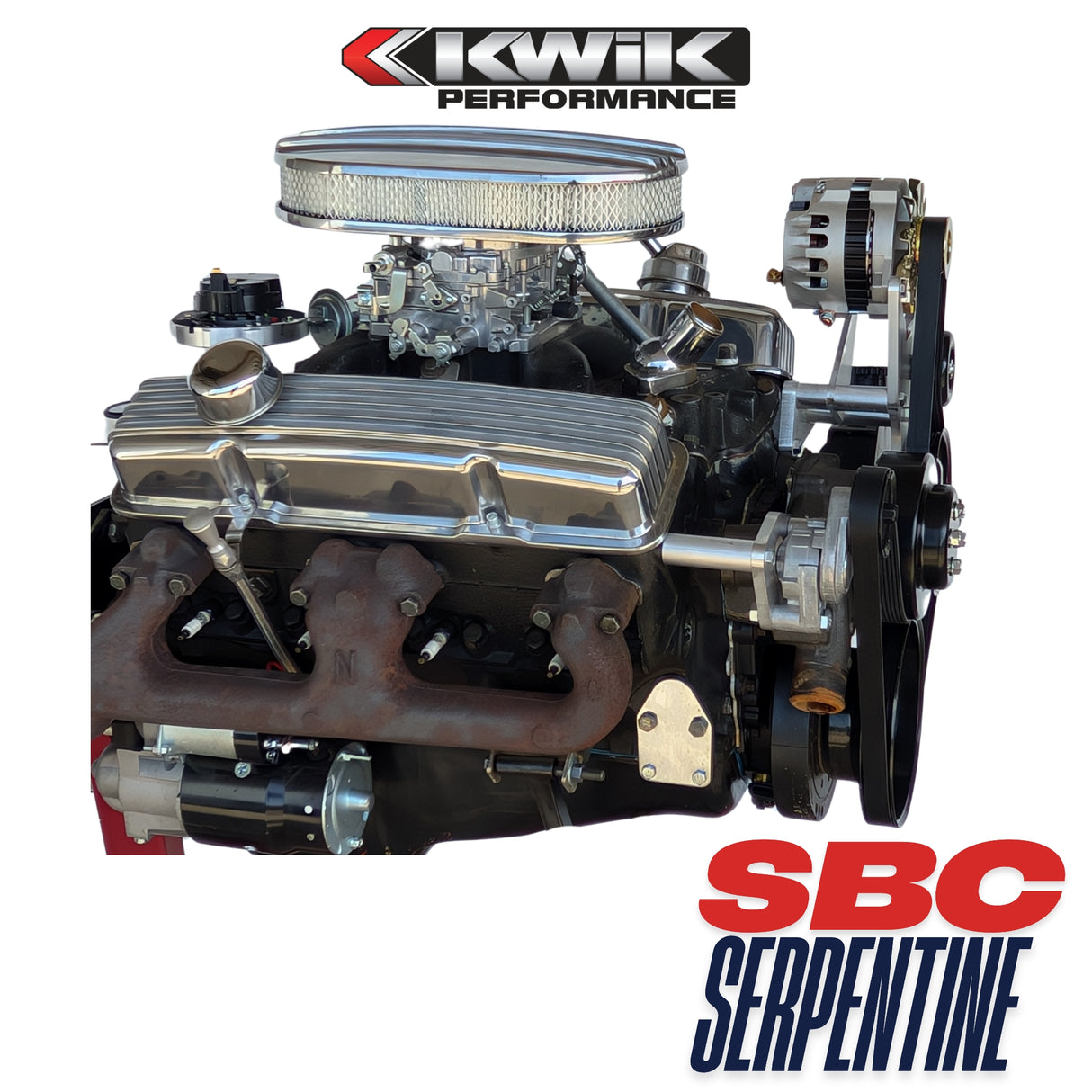 SBC Serpentine Package, Alt/PS P-series pump (No AC) - K10326