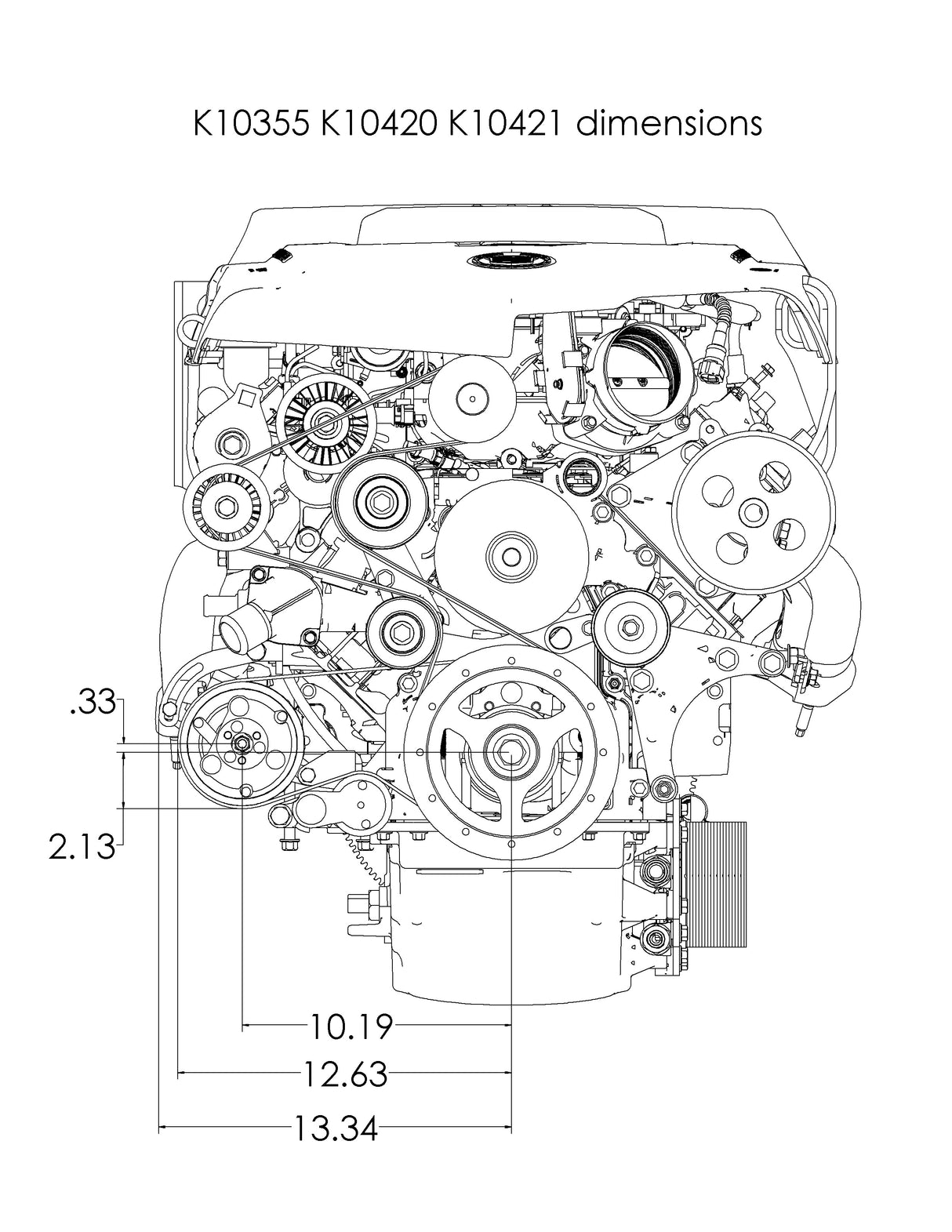 LS Low Mount AC Bracket - Corvette (97-13) / LSA supercharged (2009-15) - K10355