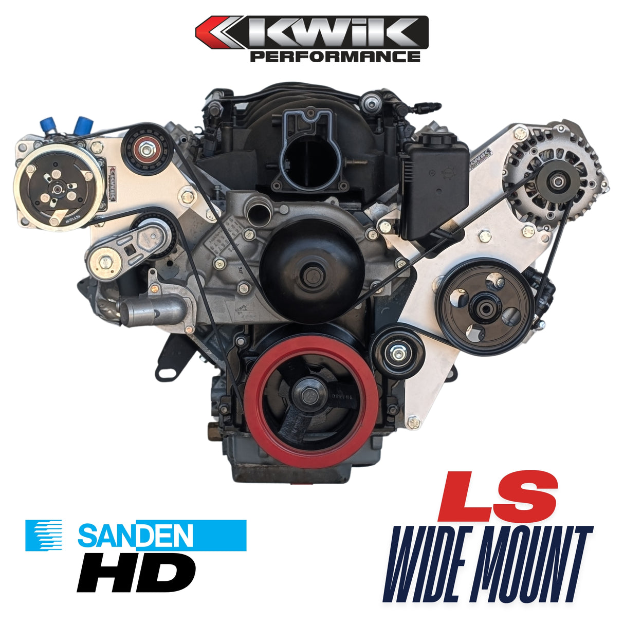 LS Wide Mount HD AC Bracket - Camaro F-Body (98-02) / GTO (04-06) - K10471