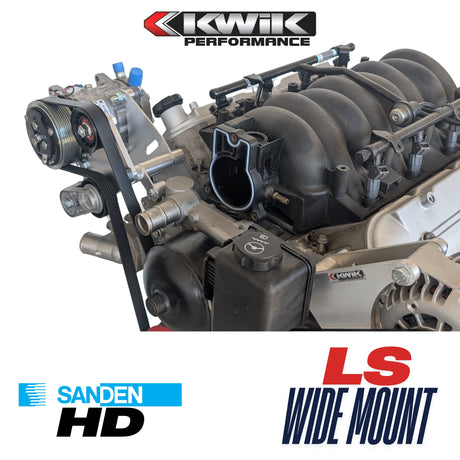 LS Wide Mount HD AC Bracket - Camaro F-Body (98-02) / GTO (04-06) - K10471