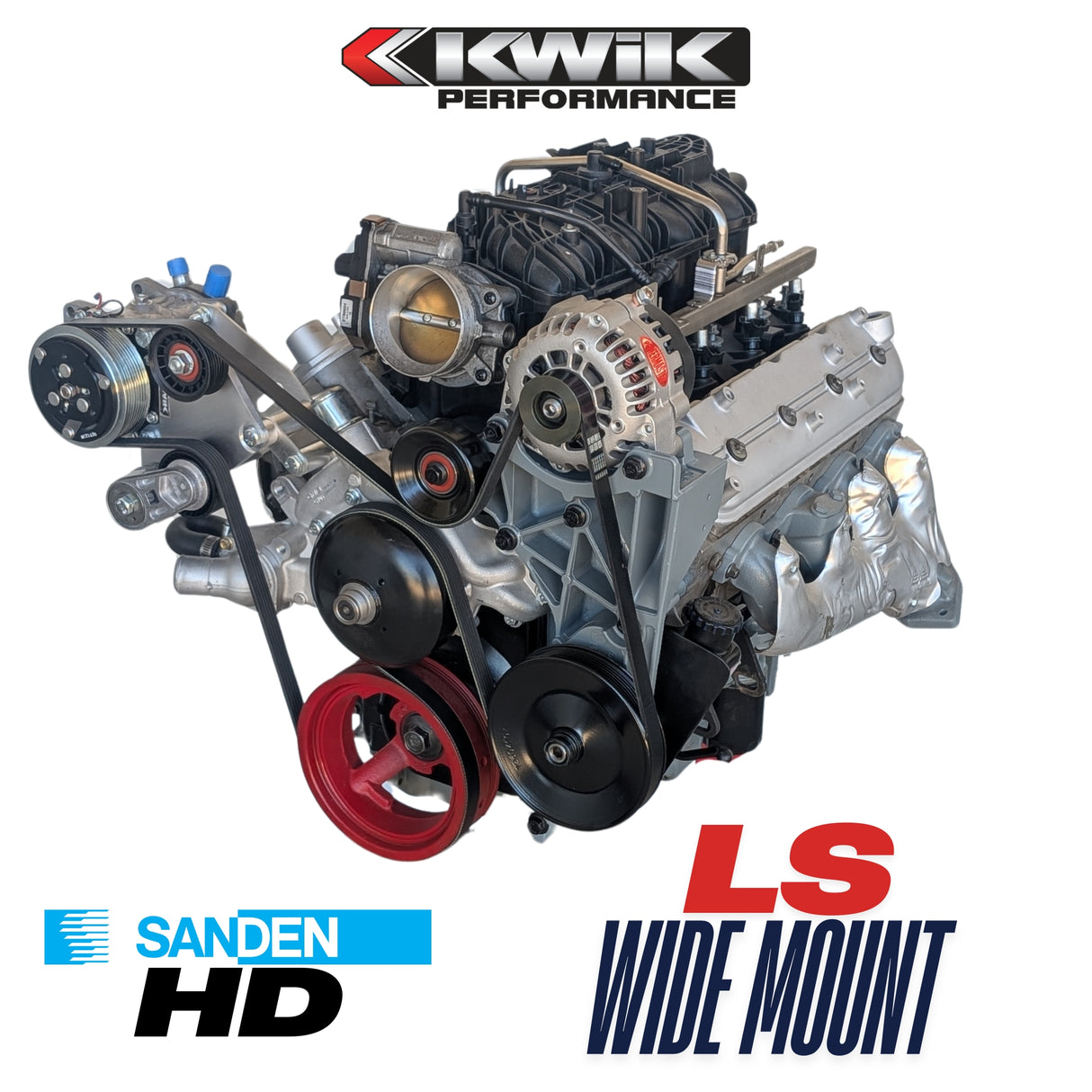 LS Wide Mount HD AC Bracket - (Truck 99-13 / Camaro 10-15) - K10472