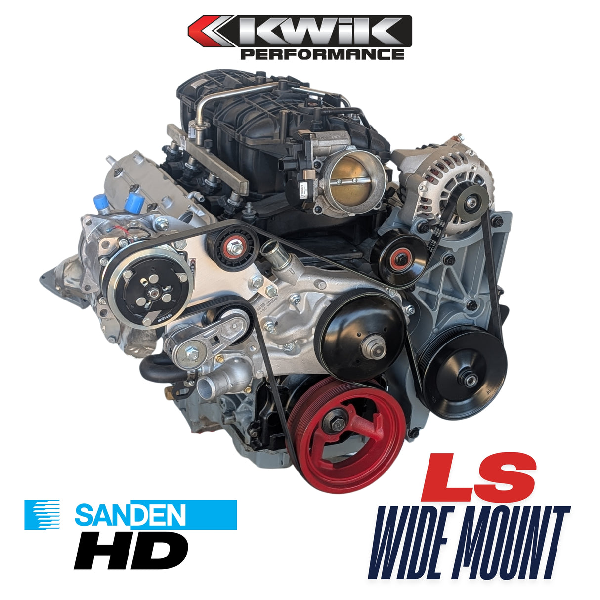 LS Wide Mount HD AC Bracket - (Truck 99-13 / Camaro 10-15) - K10472