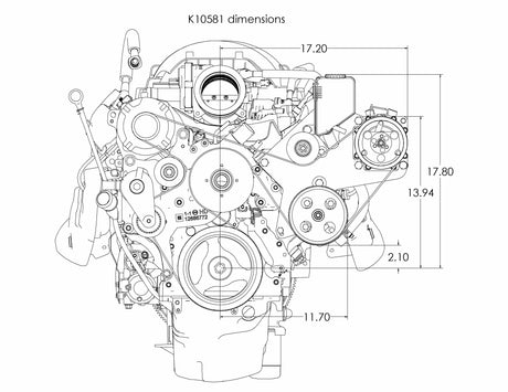 LT Truck (2020+) AC/PS Bracket - K10581