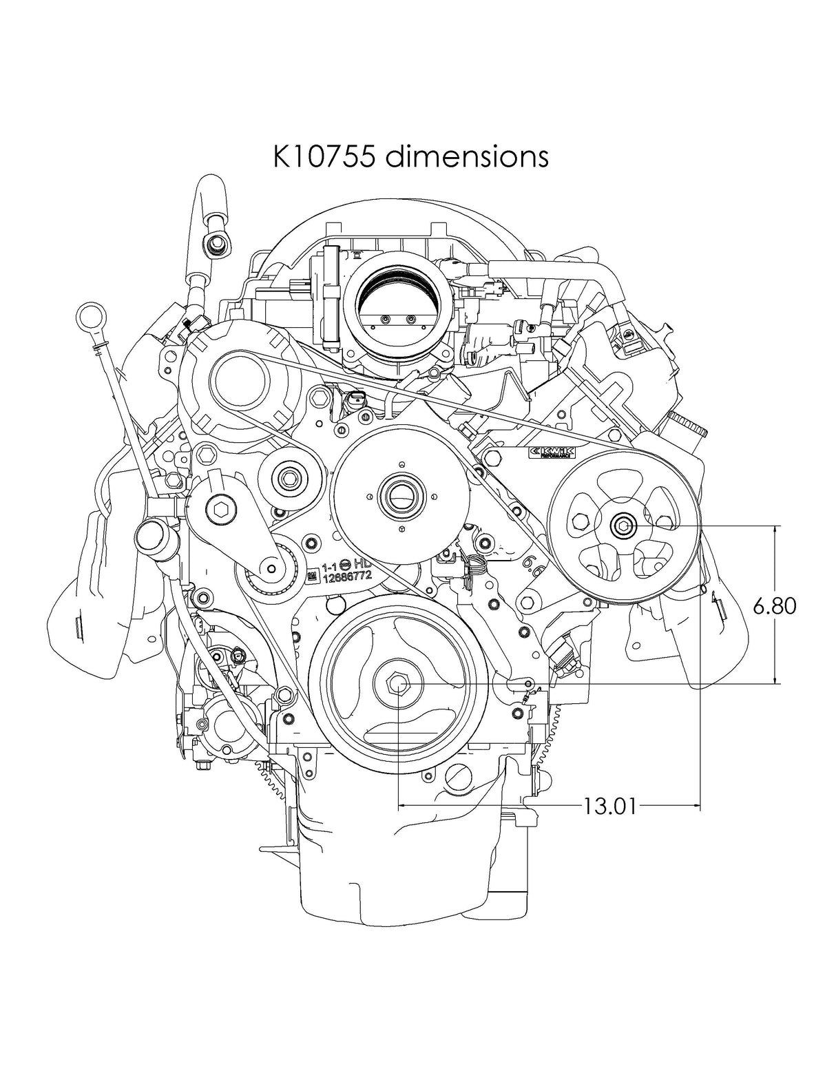 LT Truck (2020+) P-series PS Bracket - K10755