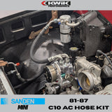 AC Hose and Condenser Kit (1981-87) C10 Chevy - Sanden Mini - K10798