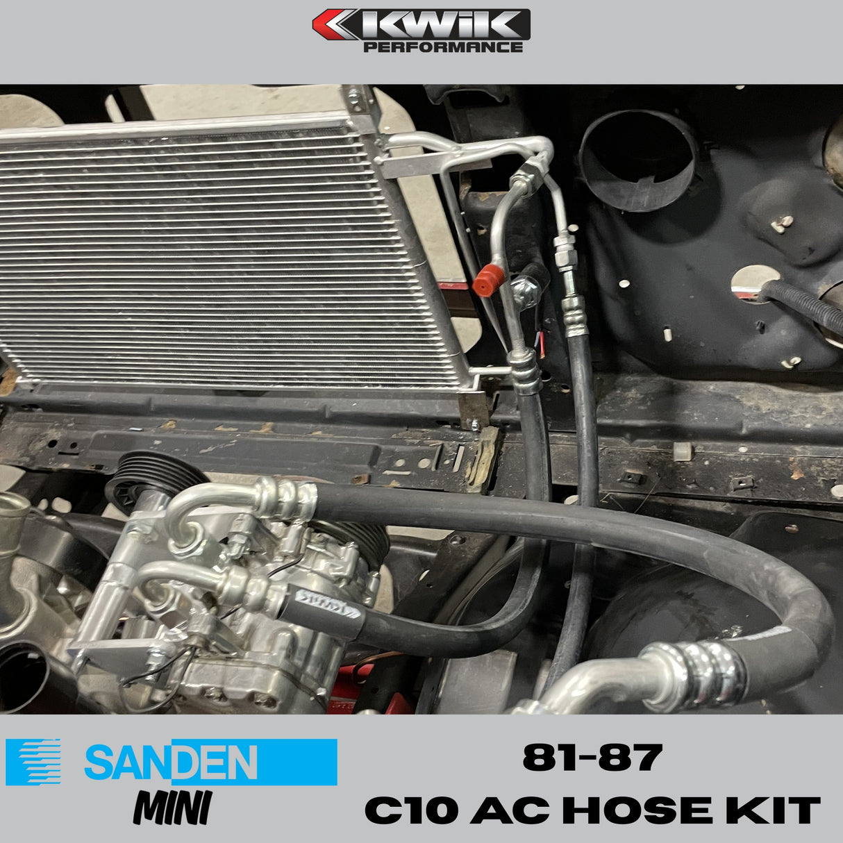 AC Hose Kit (1981-87) C10 Chevy - Sanden Mini - K10800