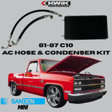 AC Hose and Condenser Kit (1981-87) C10 Chevy - Sanden Mini - K10798