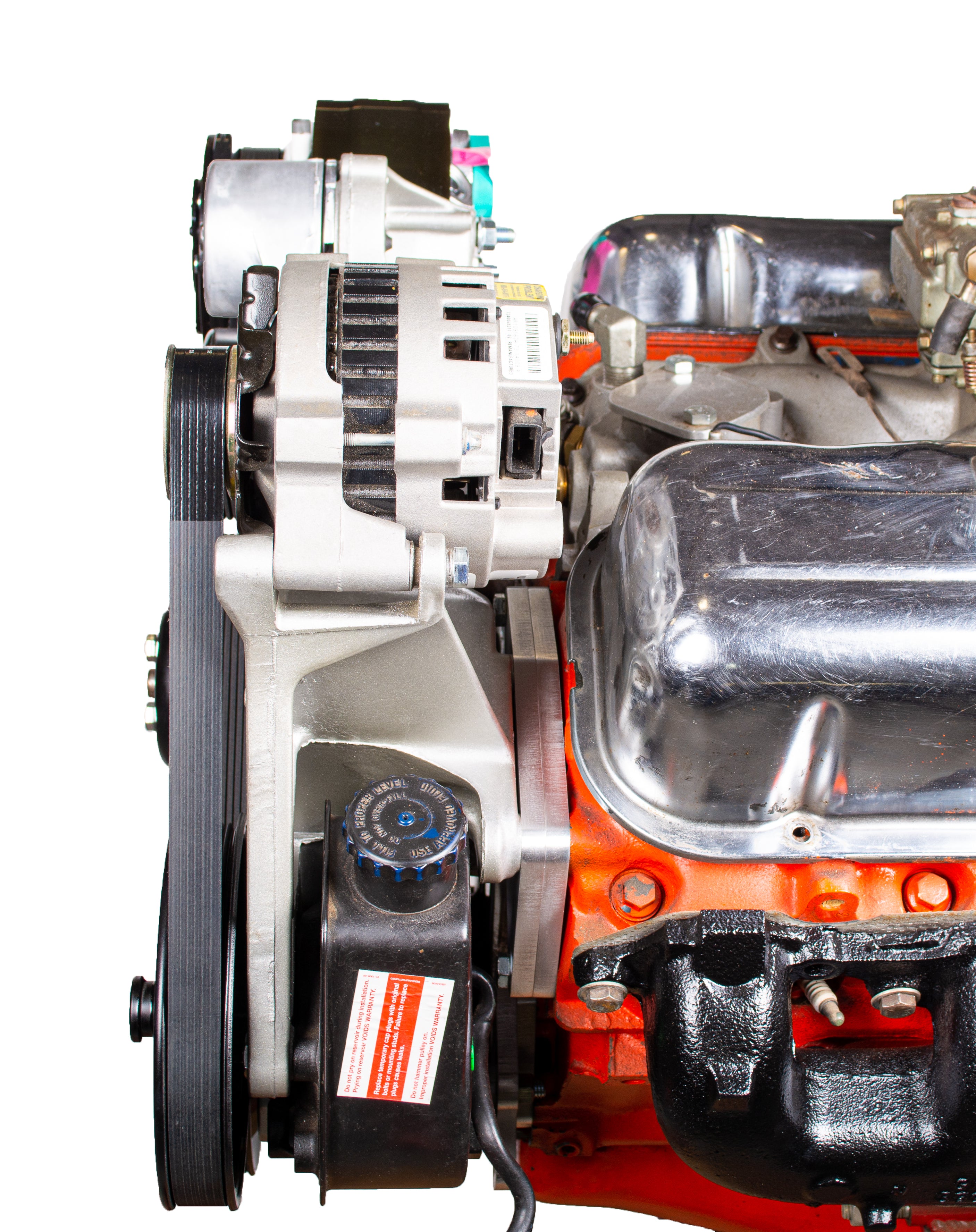 Chevy Small Bock Serpentine変換キット – オルタネーター&電源ステアリングアプリケーション Small Block Chevy All Inclusive Wraptor Serpentine System for