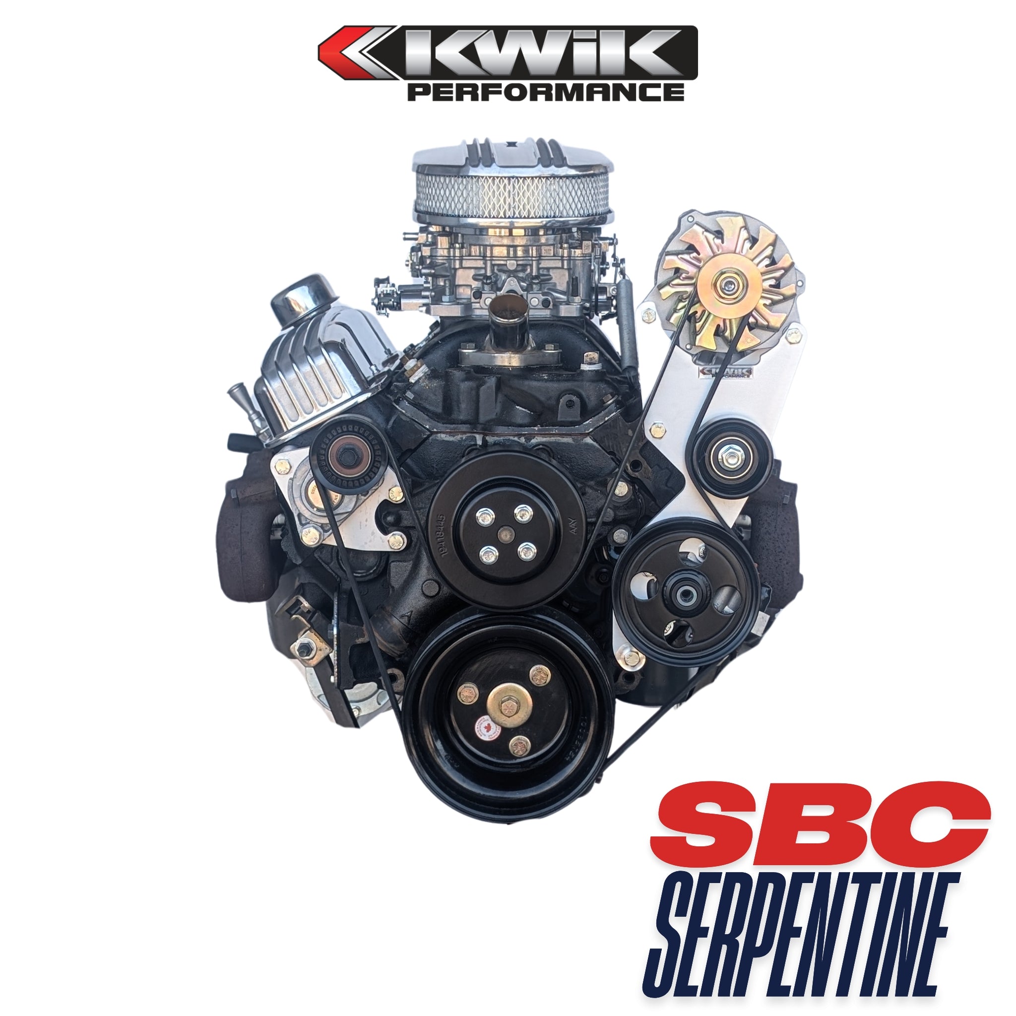 SBC Serpentine Package, Alt/PS Type-2 pump (No AC) - K10325 – Kwik