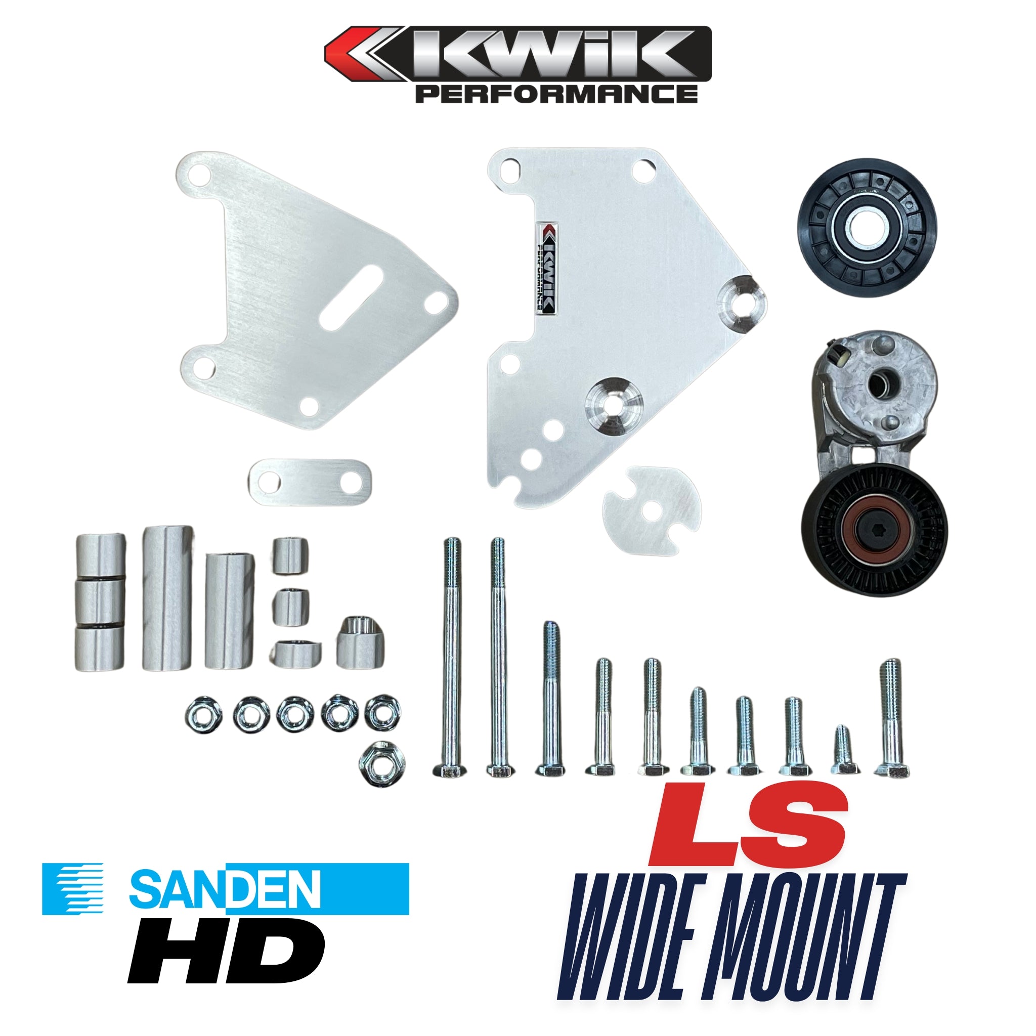 LS Wide Mount HD AC Bracket - Camaro F-Body (98-02) / GTO (04-06