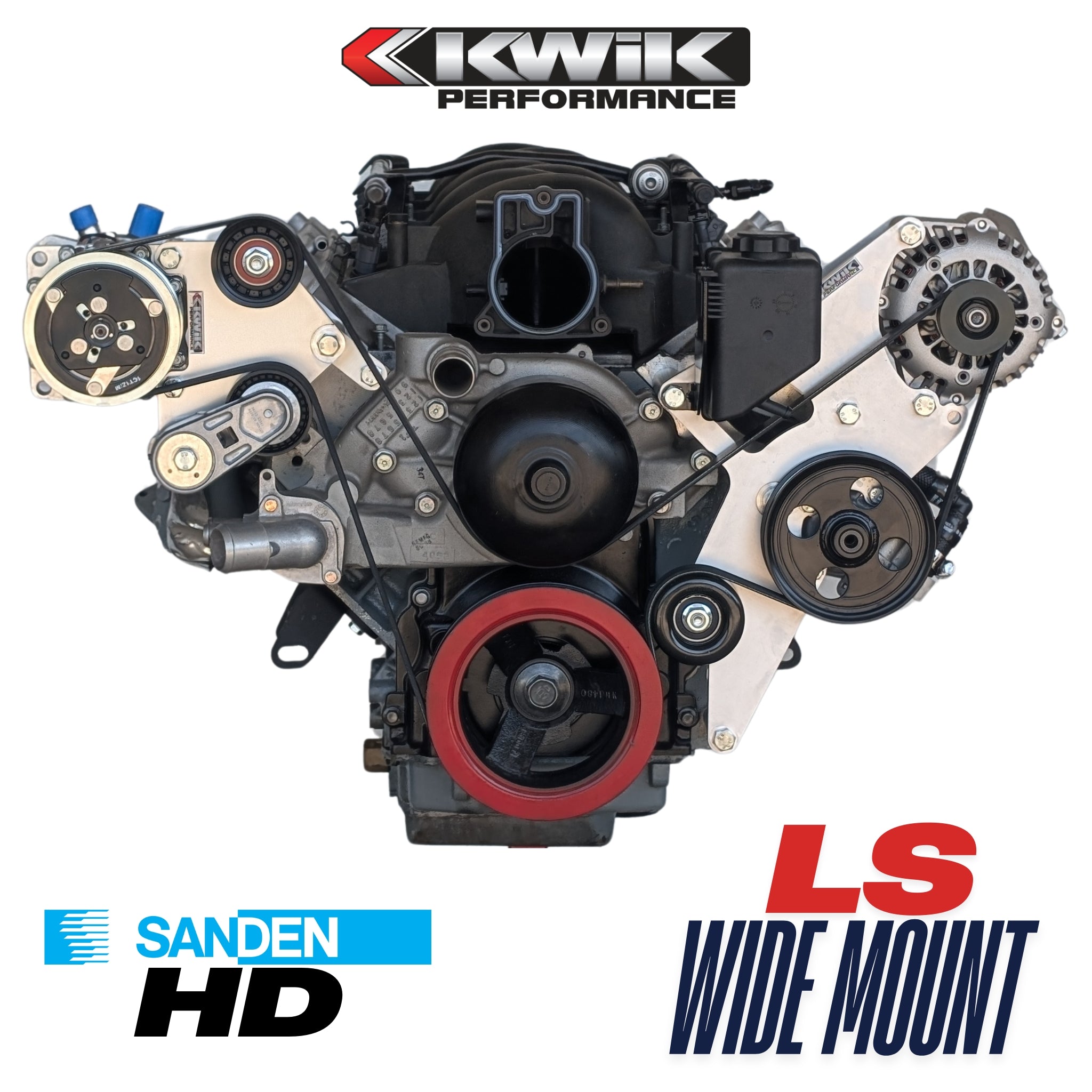 GARAGE194！HP LS Wide Mount HD AC Bracket - Camaro F-Body (98-02) / GTO (04-06