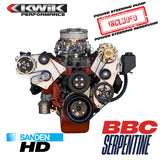 BBC Serpentine Package, AC-Alt/PS Type-2 pump (Sanden 508/709) - K10655