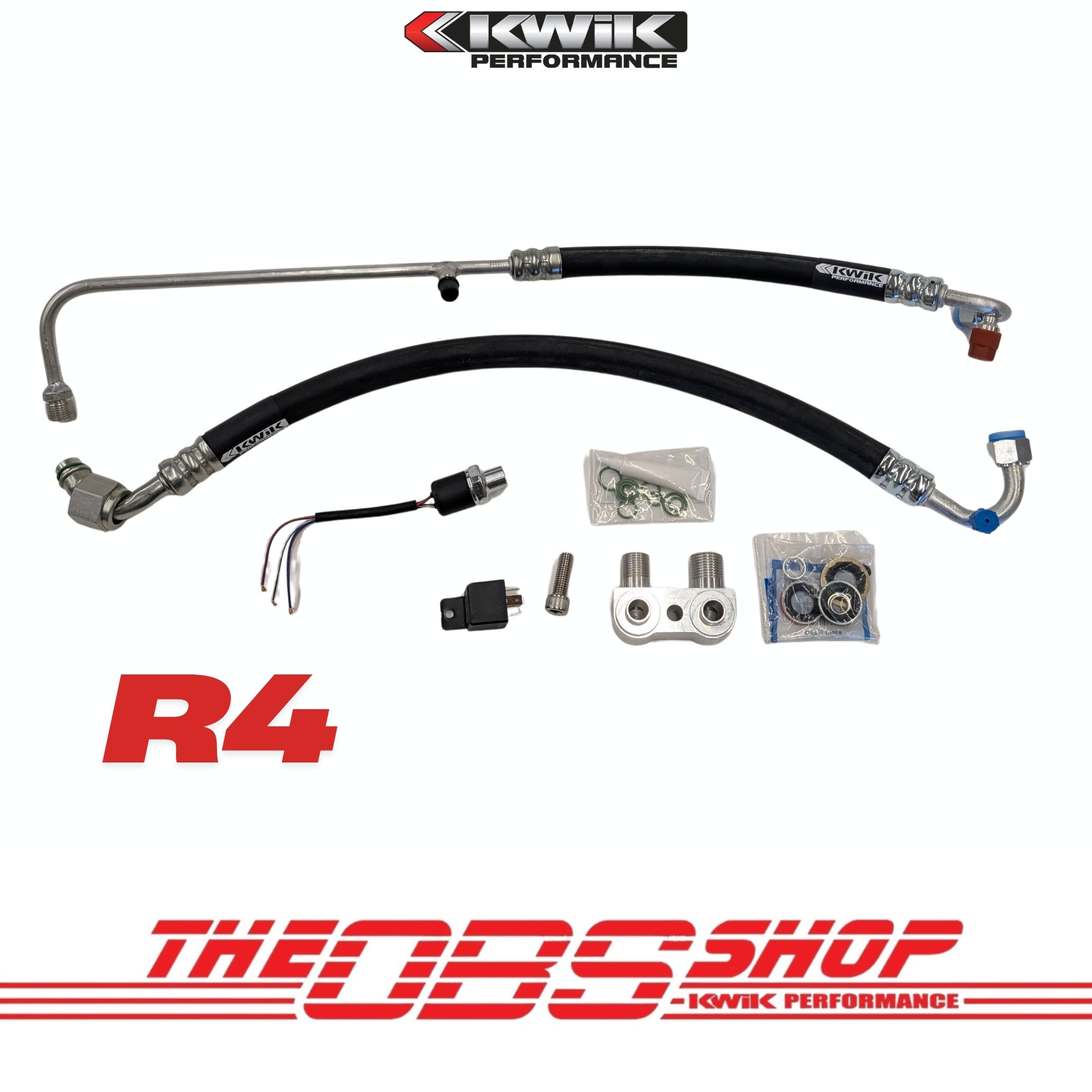 AC Hose Kit 88–90 OBS Chevy | GM R4 to LS – Kwik Performance