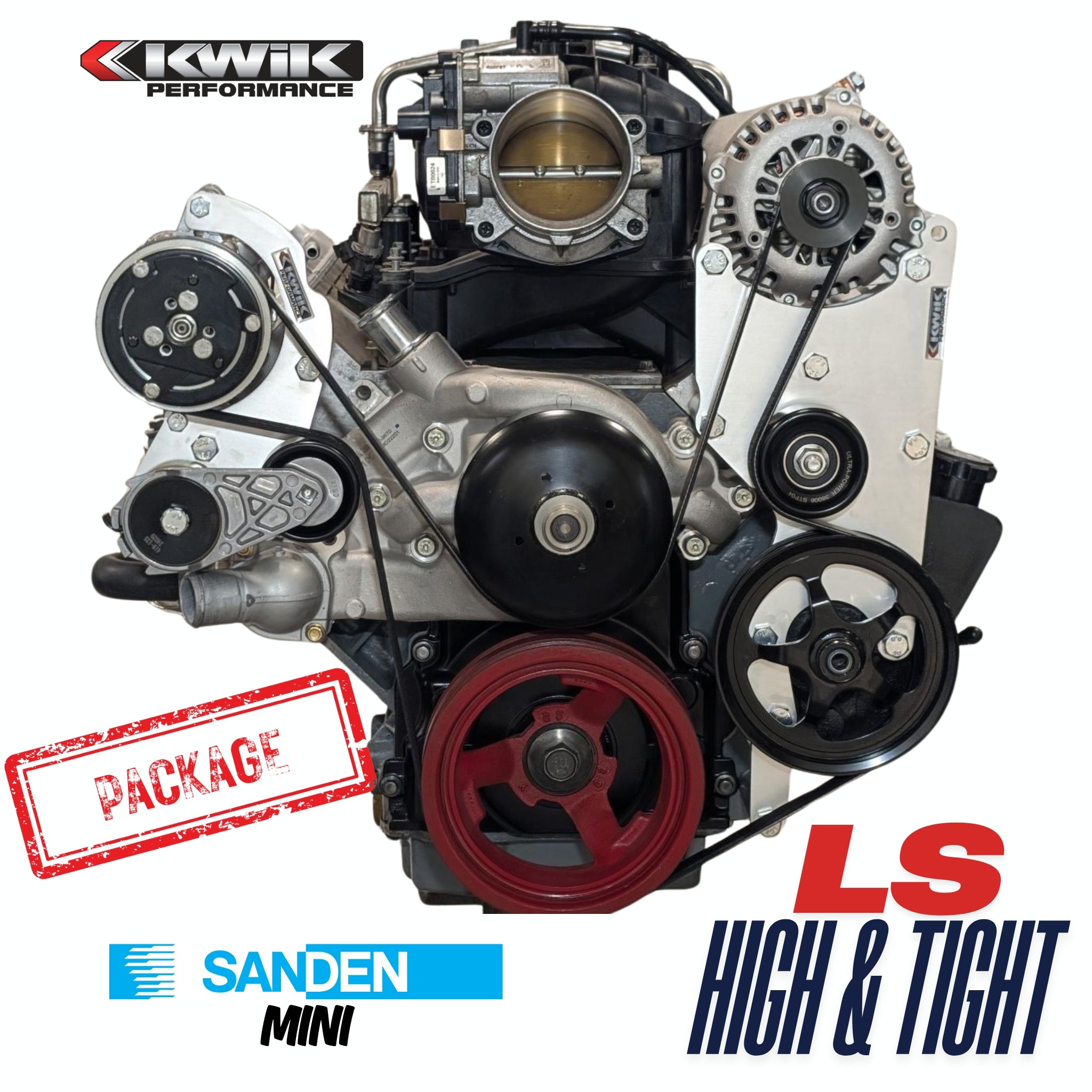 LS Swap AC Bracket Kit | High Mount for Truck/Camaro | Kwik