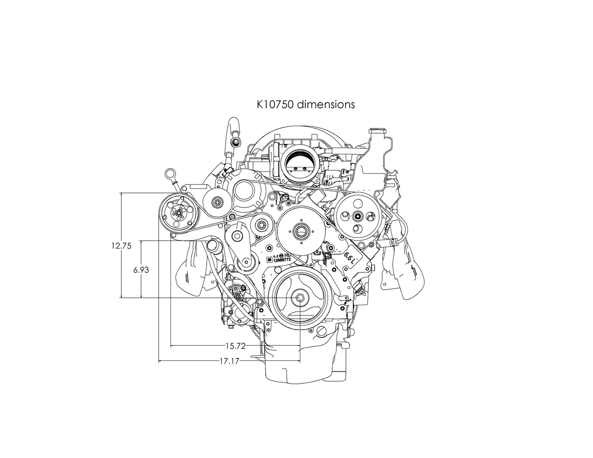 LT Truck (2020+) Sanden Mini AC Bracket - K10750