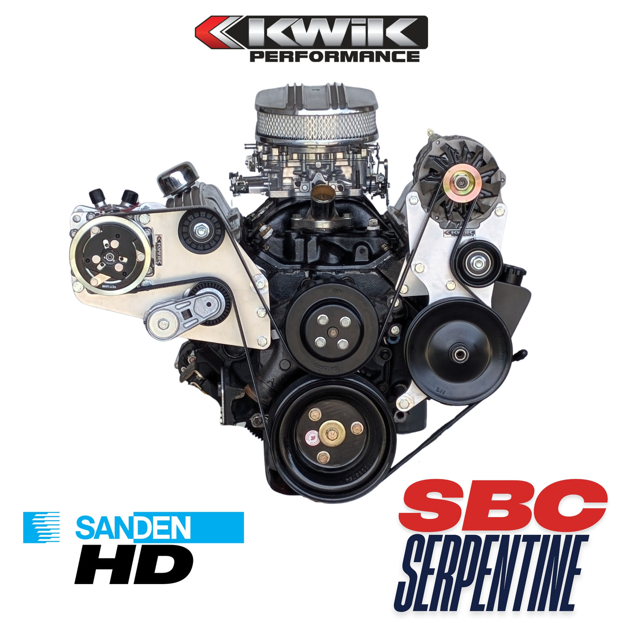 Paquete SBC Serpentine, AC-Alt/PS (Sanden Mini)