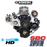 Paquete SBC Serpentine, AC-Alt/PS (Sanden Mini)