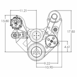 SBC Serpentine Package, AC-Alt/PS Type-2 - K10323