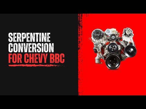 BBC (94-00) Kit de conversión temprana de serpentina con adaptador de polea de manivela