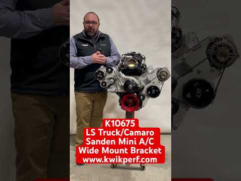 LS Wide Mount Mini AC Bracket - (Truck 99-13 / Camaro 10-15) - K10675