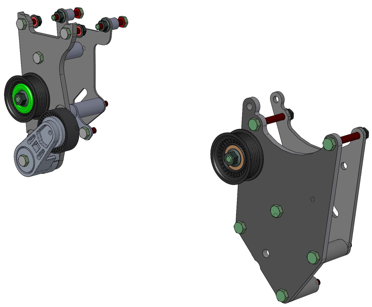 LS Accessory Drive Brackets | Narrow Street Rod Brackets – Kwik ...